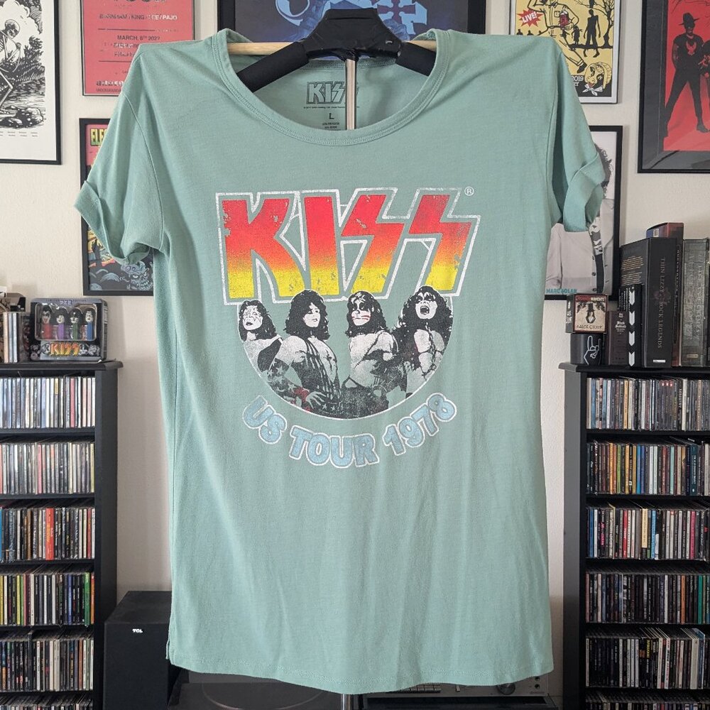 KISS US Tour 1978 T-Shirt Size Large ~ Vintage Style